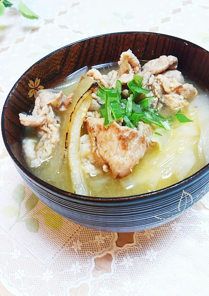 豚肉と大根のコク旨味噌汁　-レシピのメイン写真