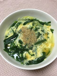 ニラ玉塩ラーメン!-レシピのメイン写真
