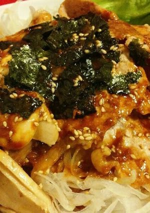生姜焼きでなく♪がっつりマヨガーリック丼-レシピのメイン写真