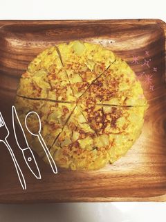 お鍋で具だくさんスパニッシュオムレツ♪-レシピのメイン写真