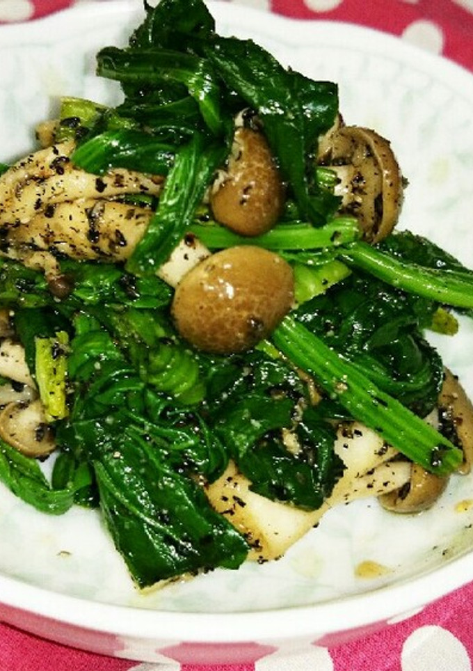 ほうれん草としめじのゴマ和え♪-レシピのメイン写真