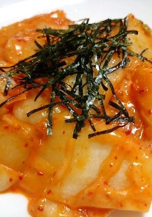 ☆フライパンで餅キムチーズ☆-レシピのメイン写真