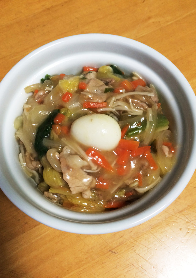 野菜たっぷり中華丼！うずらの卵が美味い！-レシピのメイン写真