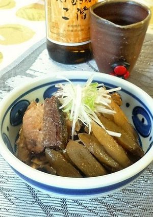 酒好き主人のおつまみ②ぶりのあら煮-レシピのメイン写真