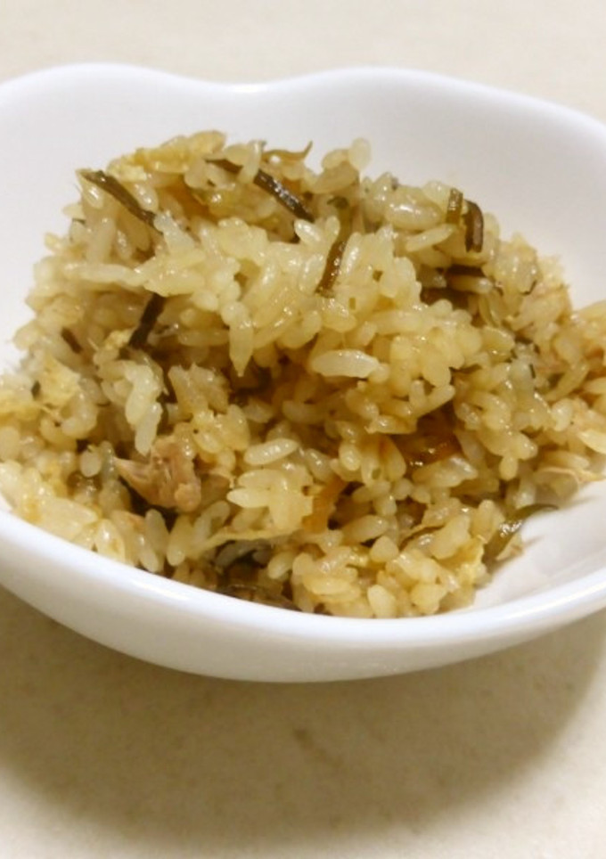 簡単！炊き込みご飯☆ツナと塩昆布☆-レシピのメイン写真