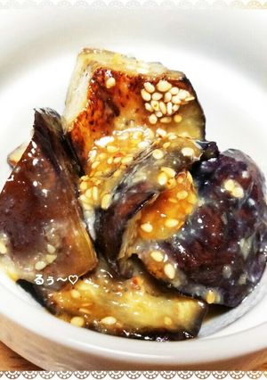お弁当にも！ごまたっぷりナスの味噌炒め♪-レシピのメイン写真