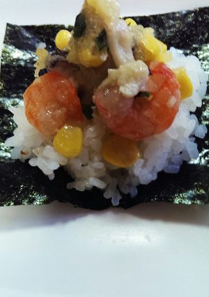 むきえびとコーンの手巻きごはん-レシピのメイン写真