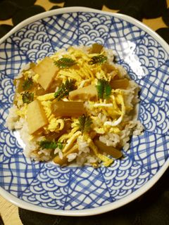 たけのことふきのお寿司-レシピのメイン写真