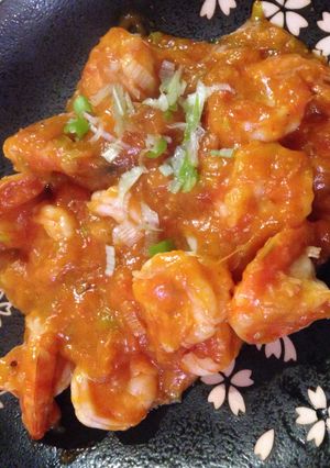 簡単！トマトでエビチリ-レシピのメイン写真