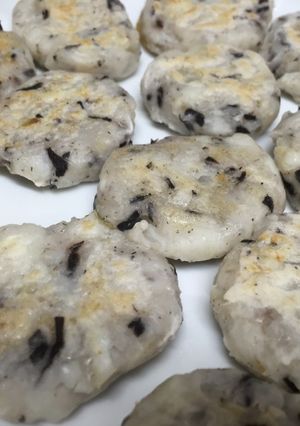 離乳食後期★ヒジキと白身魚の里芋お焼き-レシピのメイン写真