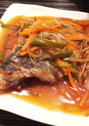 簡単で美味♡白身魚のたっぷり野菜餡掛け-レシピのメイン写真