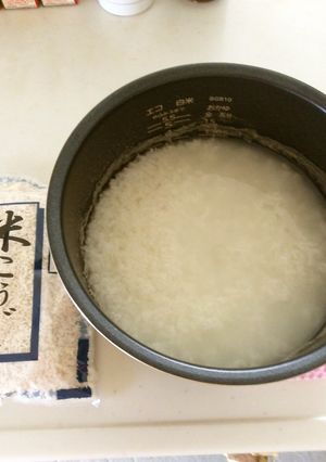 自家製甘酒。米麹でノンアルコール。-レシピのメイン写真