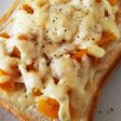 煮物リメイク!カボチャチーズトースト♪