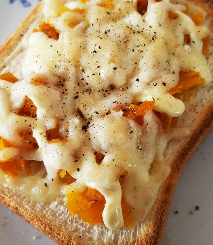 煮物リメイク！カボチャチーズトースト♪-レシピのメイン写真