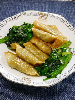 簡単!餃子のニラ添え-レシピのメイン写真