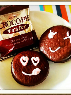 お絵かきチョコパイでバレンタイン☆-レシピのメイン写真
