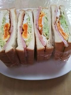 ハムエッグのサンドイッチ-レシピのメイン写真
