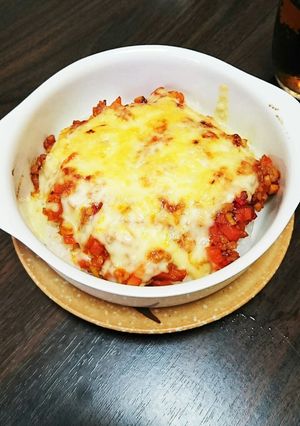 のせて焼くだけ簡単ミートドリア-レシピのメイン写真
