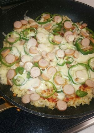 ご飯ピザ-レシピのメイン写真