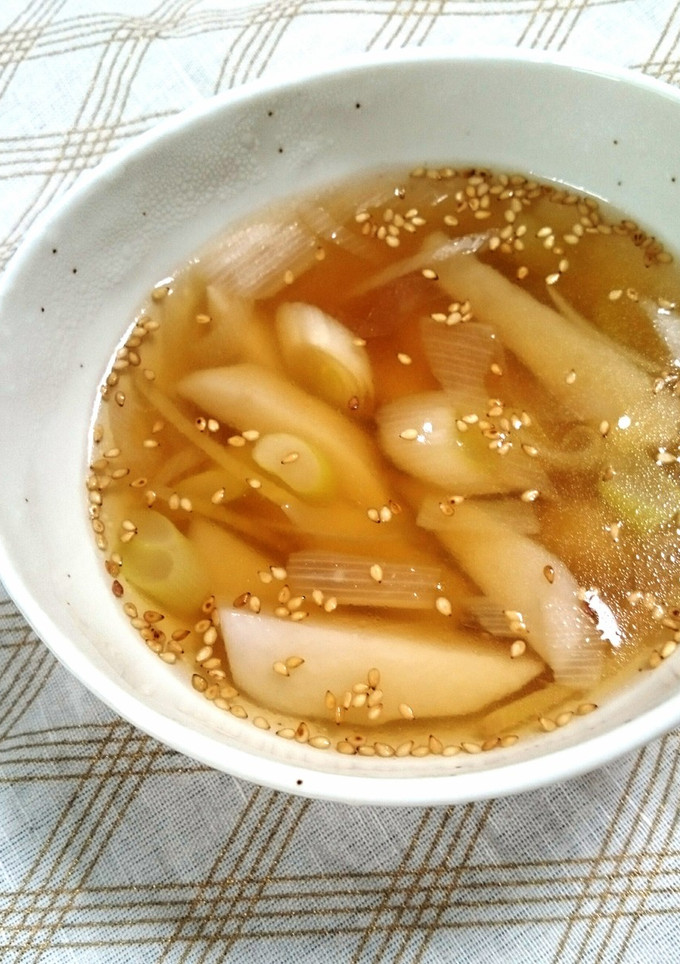 里芋と長ネギの醤油スープ-レシピのメイン写真