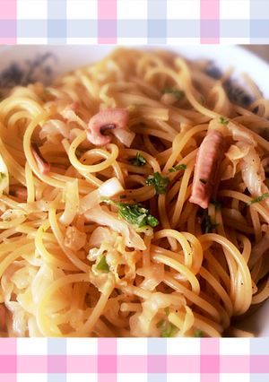 イカの塩辛とキャベツのスパゲッティ-レシピのメイン写真