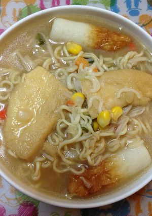 ちくわと油揚げの野菜味噌ラーメン-レシピのメイン写真