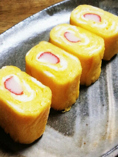 お弁当に～かにかま入り卵焼き-レシピのメイン写真