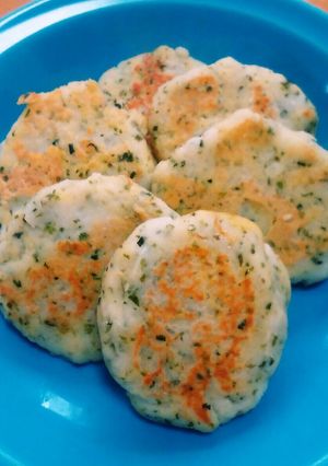 ♥離乳食　青のり入りはんぺんお焼き♥-レシピのメイン写真