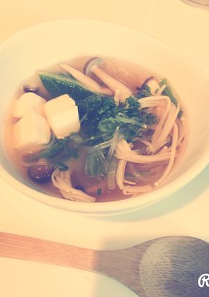 ヘルシーきのこと野菜の春雨スープ-レシピのメイン写真