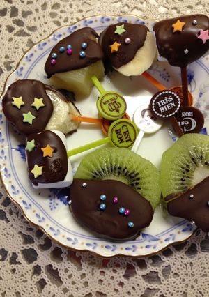 バレンタインにチョコフルーツ-レシピのメイン写真