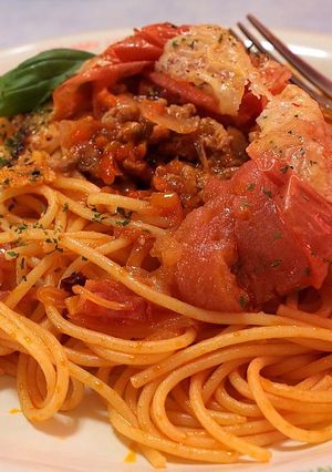 トマトなナポリタン-レシピのメイン写真