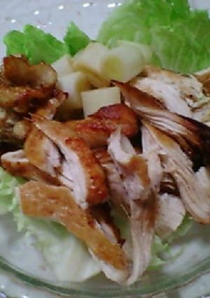 蒸し鶏醤油揚げ-レシピのメイン写真