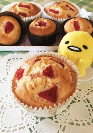 ♡いちごみるくマフィン♡-レシピのメイン写真