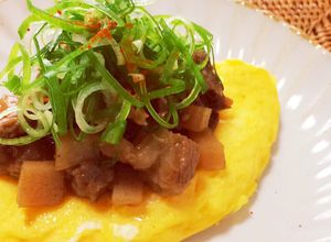 ぼっかけ（牛スジと板コンニャクの甘辛煮）-レシピのメイン写真
