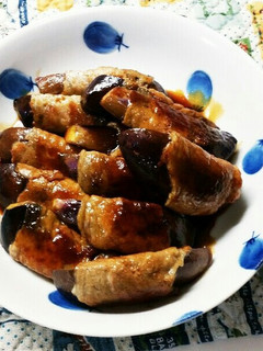 まなまゆへ♪なすの豚肉巻き-レシピのメイン写真