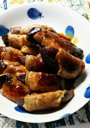 まなまゆへ♪なすの豚肉巻き-レシピのメイン写真