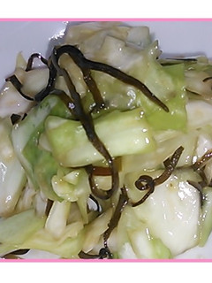 キャベツの塩こんぶ和え-レシピのメイン写真