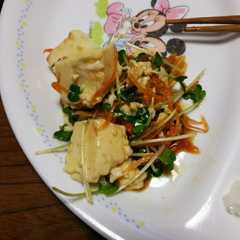 豆腐とかいわれ大根サラダ-レシピのメイン写真