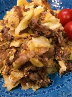 ご飯がススム★牛肉キャベツたっぷり卵とじ-レシピのメイン写真