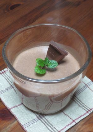 チョコレートとお豆腐でババロア♡-レシピのメイン写真