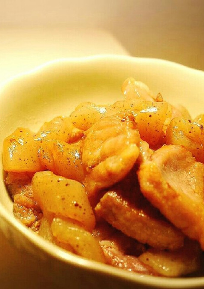 豚バラと蒟蒻の塩麹炒め-レシピのメイン写真