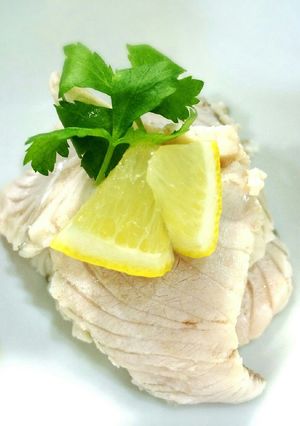 釣りたて天然さわらの霜降りをポン酢で-レシピのメイン写真