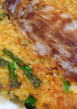 チヂミ風☆卵ご飯のお焼き-レシピのメイン写真