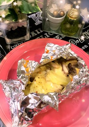 簡単レシピ★きのこたっぷり鮭ホイル焼き-レシピのメイン写真