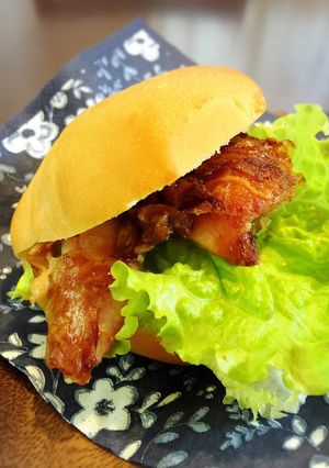 ロールパンでチキンのサンド☆彡-レシピのメイン写真