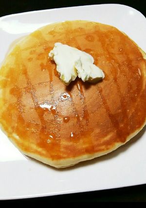 ヨーグルトで低カロ♪もちふわホットケーキ-レシピのメイン写真
