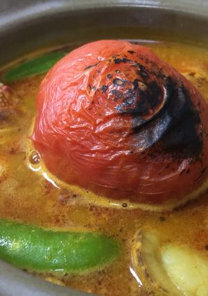 焼きトマトのカレースープ-レシピのメイン写真