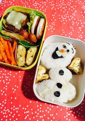 簡単！キャラ弁！アナと雪の女王のオラフ♡-レシピのメイン写真