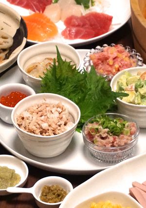 手巻き寿司♪3月のライオン川本家の食卓①-レシピのメイン写真