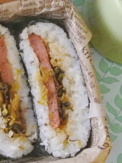 スパムと高菜のおにぎらず-レシピのメイン写真